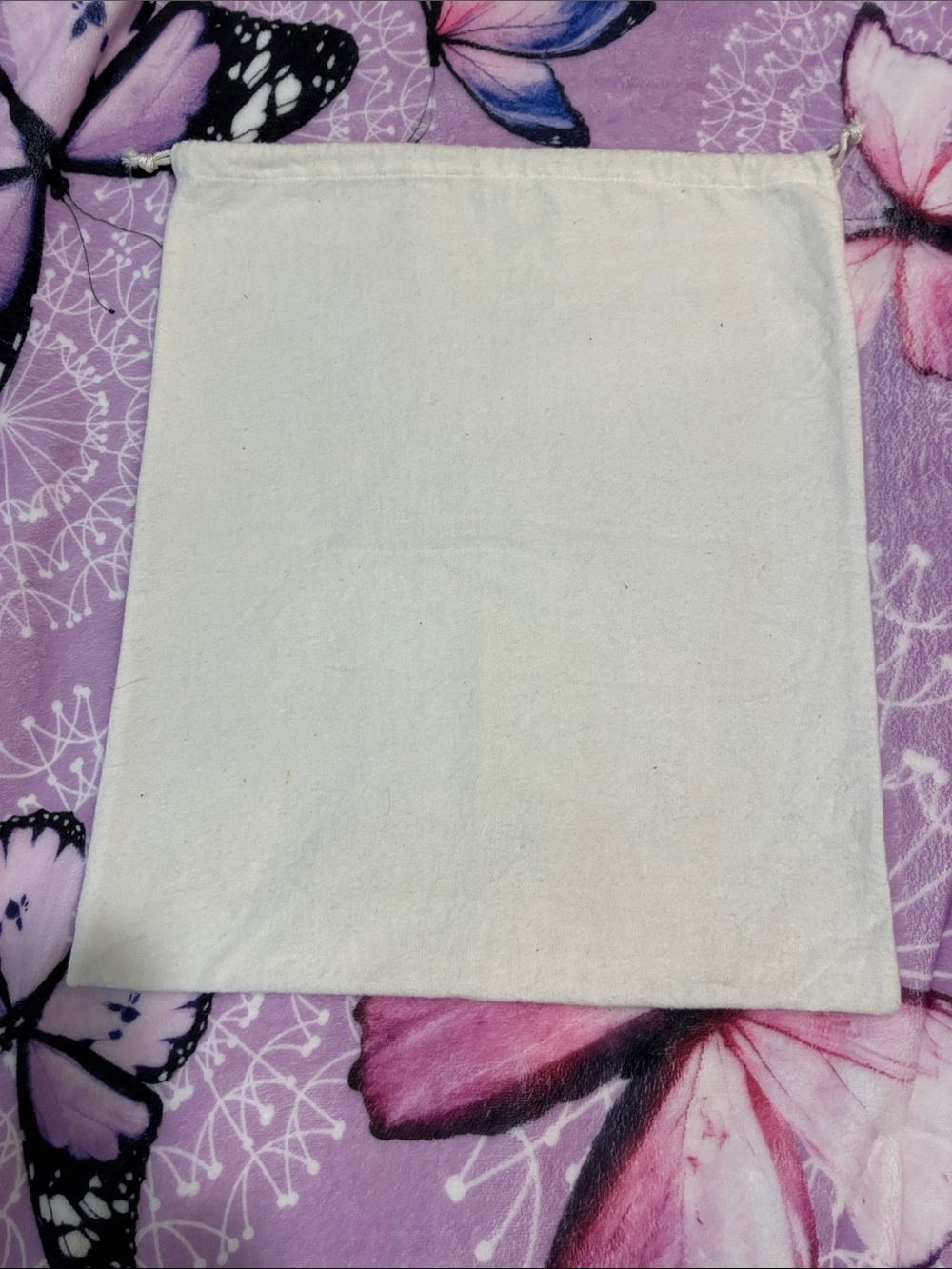 Brighton White Logo Drawstring Pouch - Picture 2 of 2